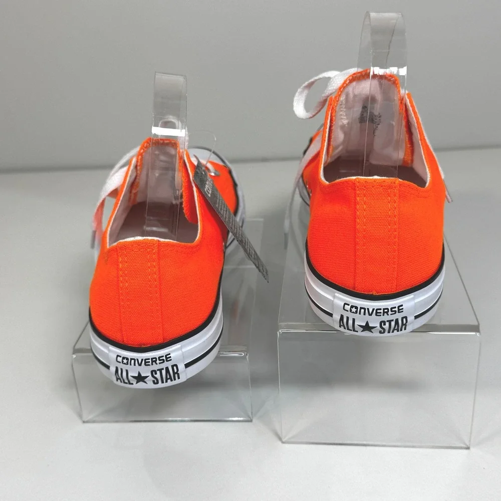 Converse Chuck Taylor All Star Low Top Neon Orange M 7.5 W 9.5 152810F NWT